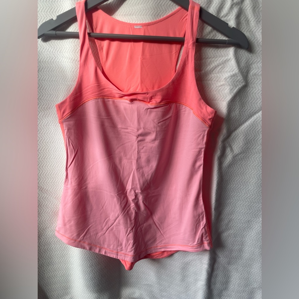 Lululemon Two-Panel Tank in Pink/Orange